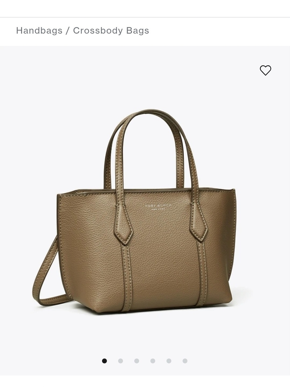 Tory Burch Mini Perry Tote In Wild Mushroom